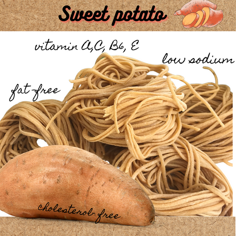 Plant based Sweet Potato Spaghetti - Gluten Free Pasta